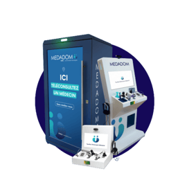 Dispositifs avec rond bleu